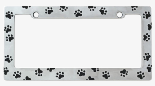 Paw Print License Plate Frame, HD Png Download, Transparent PNG