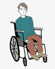 Wheelchair Dream Meanig - Person Sitting On Wheelchair, HD Png Download, Transparent PNG