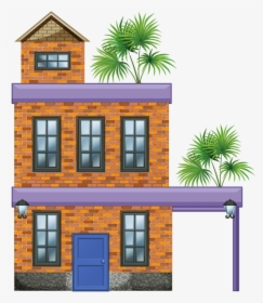 Home Clipart Apartment - Predio Pegando Fogo Desenho, HD Png Download, Transparent PNG