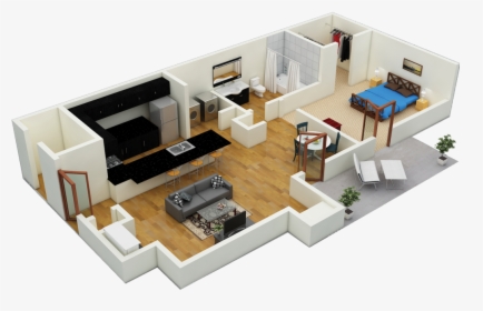 Flor Plans Square Dogwood - 3 Bedroom Studio Apartment, HD Png Download, Transparent PNG