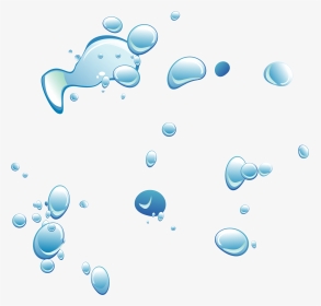 Water Droplets Vector Png Download - Water Drop Effect Vector, Transparent Png, Transparent PNG