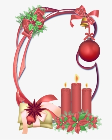 Christmas Picture Frames Borders And Frames Clip Art - Merry Christmas Frame Border Transparent, HD Png Download, Transparent PNG