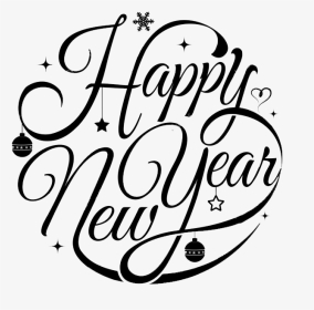 Happy New Year Text Vector, HD Png Download, Transparent PNG