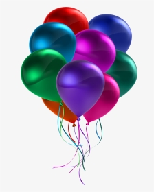 Clipart Free Happy New Year - Colorful Balloons Transparent, HD Png Download, Transparent PNG