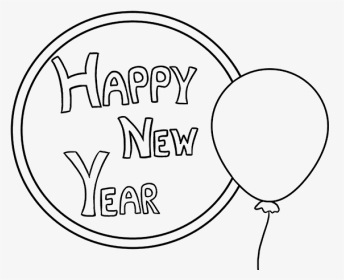 How To Draw Happy New Year - Happy New Year 2018 Drawing, HD Png Download, Transparent PNG