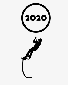 Newyear, 2020, To Reach, Silhouette, Climbing, Advertisement, - Happy New Year 2020 Silhouette, HD Png Download, Transparent PNG