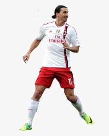 Zlatan Ibrahimovic - Ac Milan - Ac Milan Away Jersey 2012, HD Png Download, Transparent PNG