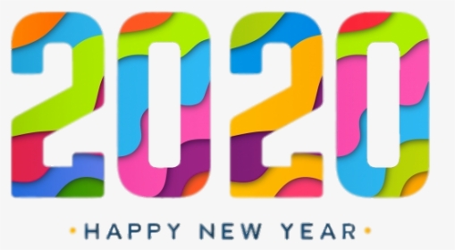 Happy New Year 2020 Colourful Design - Graphic Design, HD Png Download, Transparent PNG