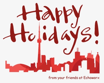 Happy Holidays From All Of Us @echoworx - Calligraphy, HD Png Download, Transparent PNG