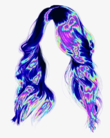 #holo #holographic #vaporwave #aesthetic #tumblr #png - Lace Wig, Transparent Png, Transparent PNG