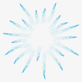 Blue Fireworks Clip Art, HD Png Download, Transparent PNG