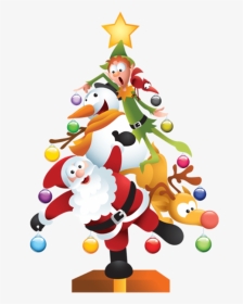 Elf Christmas Tree, Christmas Tree Clipart, Merry Christmas - Christmas Tree Clipart, HD Png Download, Transparent PNG