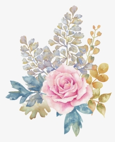This Graphics Is Pastel Flower Transparent Decorative - Transparent Background Flower Watercolor Png, Png Download, Transparent PNG