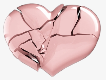 #broken #roto #destrozado #heart #corazon #pale #palido - Corazon En Pedazos Blanco, HD Png Download, Transparent PNG