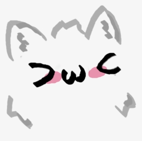 Cat Face Anime Png, Transparent Png, Transparent PNG
