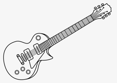 Guitar Logo Line Art, HD Png Download, Transparent PNG