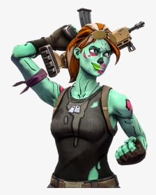 Fortnite Skin Zombie Girl, HD Png Download, Transparent PNG