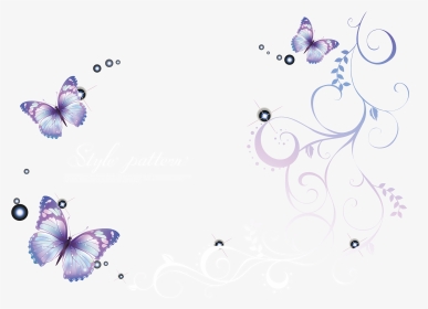Ai Vector Butterfly Background - Purple Butterfly Background Png, Transparent Png, Transparent PNG