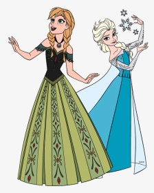 Anna And Elsa - Elsa And Anna Colored, HD Png Download, Transparent PNG