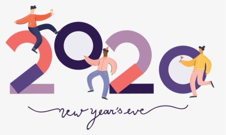 Happy New Year S 2020 Graphic With Two People Dancing - Happy New Year 2020, HD Png Download, Transparent PNG