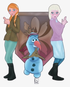 Elsa And Anna Alternate Art, HD Png Download, Transparent PNG