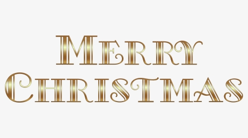 Merry Christmas Clipart Gold, HD Png Download, Transparent PNG