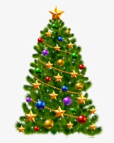 Transparent Decorative Lines Vector Png - Transparent Background Christmas Tree Clipart, Png Download, Transparent PNG