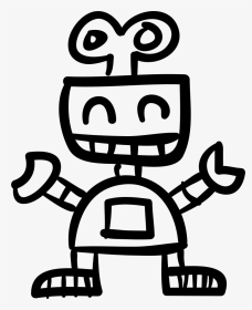 Picture Stock Funny Png Icon Free Download Onlinewebfonts - Robot Icon Hand Drawn, Transparent Png, Transparent PNG