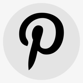 Pinterest Logo Png White Download - Icono Redes Sociales Png Blanco Y Negro, Transparent Png, Transparent PNG