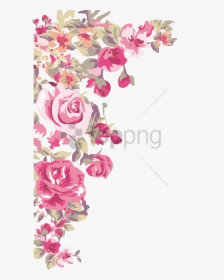 Free Png Border Design Corner Flower Png Image With - Transparent Background Flower Corner Png, Png Download, Transparent PNG