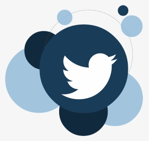 Transparent Background Round Twitter Logo Png, Png - Twitter Hitam, Png Download, Transparent PNG