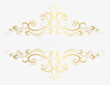 Thumb Image - Gold Decorative Elements Decorative Clipart Png, Transparent Png, Transparent PNG