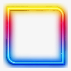 #ftestickers #frame #borders #square #neon #luminous - Majorelle Blue, HD Png Download, Transparent PNG