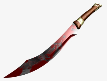 Dark Elven Dagger By - Real Blood Sword Png, Transparent Png, Transparent PNG