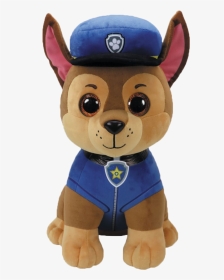 Pat Patrouille Chase Peluche Ty - Large Ty Paw Patrol, HD Png Download, Transparent PNG