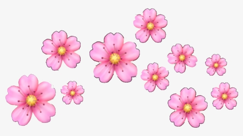 #flower #heartcrown #flowercrown #pink #floweremoji - Iphone Pink Flower Emoji, HD Png Download, Transparent PNG