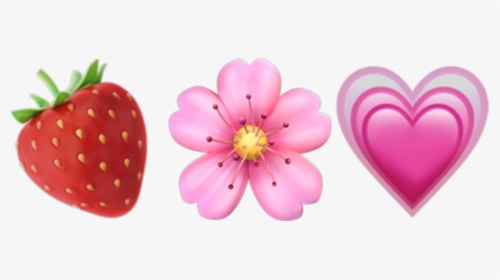 🍓🌸💗 #emojis #emojicombo #aesthetic #red #pink #pastel - Aesthetic Strawberry Emoji Pink, HD Png Download, Transparent PNG