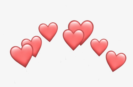 Peach Heart Emoji Crown, HD Png Download, Transparent PNG