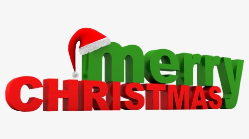 Merry Christmas Text Png In 3d - Merry Christmas 3d Letters, Transparent Png, Transparent PNG