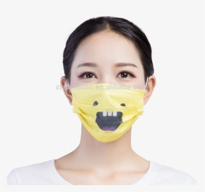 New Design Disposable Medical Funny Dust Mask Printed - Mask, HD Png Download, Transparent PNG