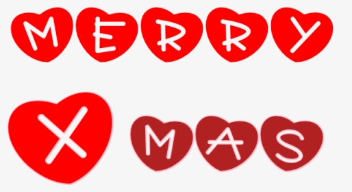 Merry X-mas Text Logo Icon Png Transparent Image Pngbg - Heart, Png Download, Transparent PNG