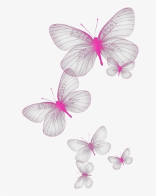 #pink #butterfly #kelebek #christmas #newyear #remiks - Transparent White Butterfly Png, Png Download, Transparent PNG
