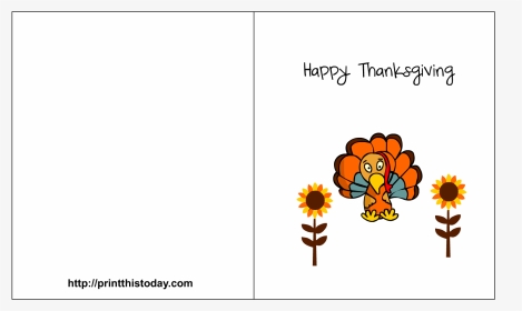 Clip Art Black And White Stock - Blank Thanksgiving Card Template, HD Png Download, Transparent PNG