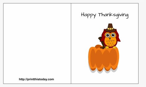 Clip Art Free Happy Card - Printable Cute Thanksgiving Cards, HD Png Download, Transparent PNG