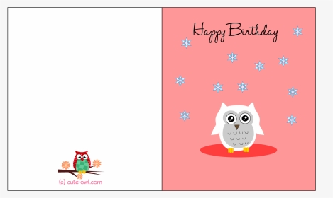Printable Cute Birthday Card, HD Png Download, Transparent PNG