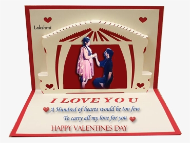 Kirigami Pop Up Valentines Day, HD Png Download, Transparent PNG