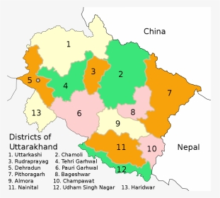 Uttarakhand Tourist Guide Map, HD Png Download, Transparent PNG