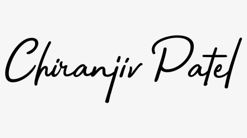 Chiranjiv Patel - Calligraphy, HD Png Download, Transparent PNG