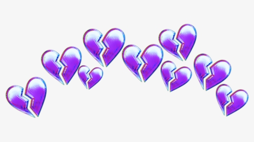 Broken Blue Heart Emoji, HD Png Download, Transparent PNG