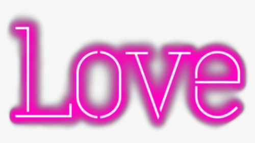 #love #lovely #neon #neonlights #neoneffect #pink #picsart - Graphic Design, HD Png Download, Transparent PNG